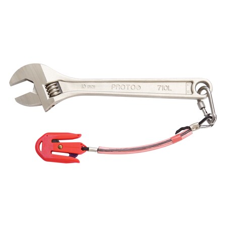 Proto Tethered Satin Clik-Stop® Adjustable Wrench 10" J710L-TT